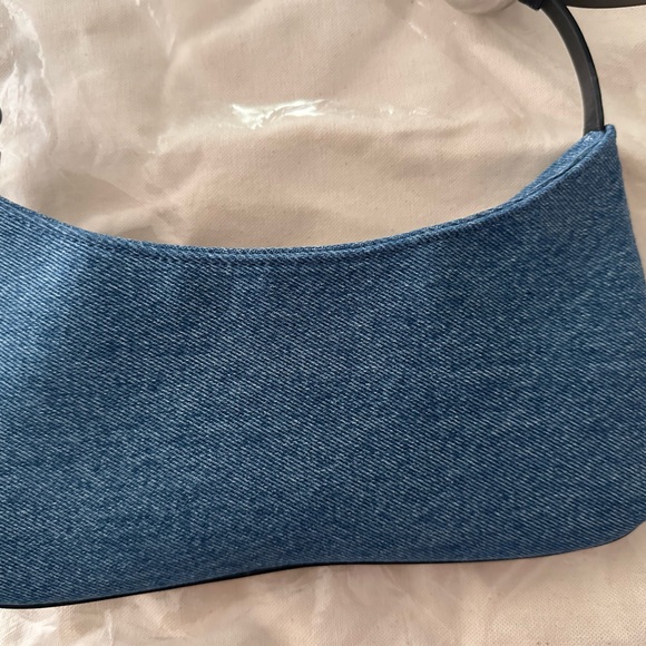 NEW JACQUEMUS LE BISOU PERLE DENIM SHOULDER BAG - Picture 7 of 12